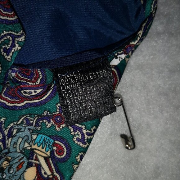 Vintage Cartoon Character Men's Hand Made in Korea Paisley Necktie - Picture 4 of 4